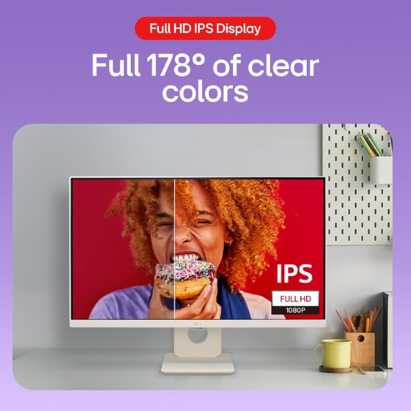 LG 25SR50F-W 25 Inch Full HD 100Hz 5Ms IPS Panel Monitor With Speakers (White)