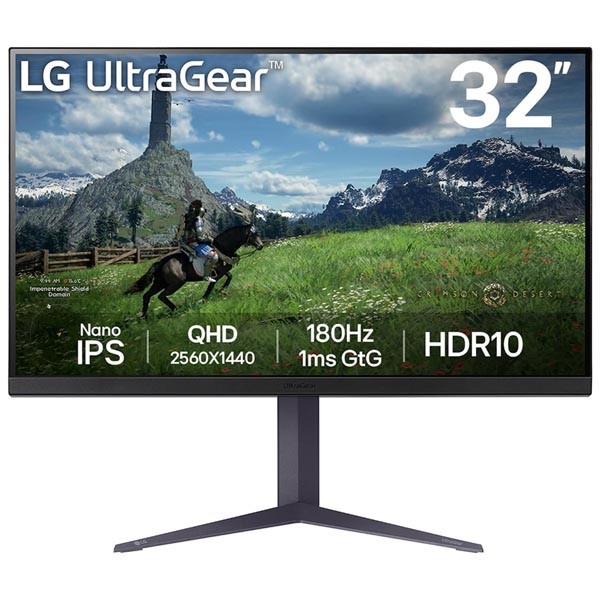 LG UltraGear 32GS85Q-B 32-Inch 2K QHD 180Hz 1ms IPS Panel Gaming Monitor (Black)