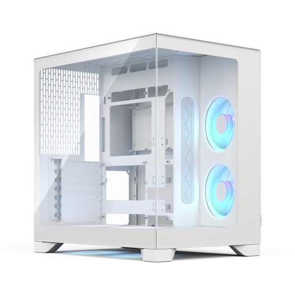 Fractal Design POP 2 Vision White RGB Tempered Glass Panel E-Atx Mid Tower Cabinet