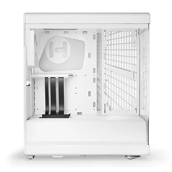 Hyte Y40 TG White Mid-Tower ATX Cabinet with PCIe 4.0 Riser (White)