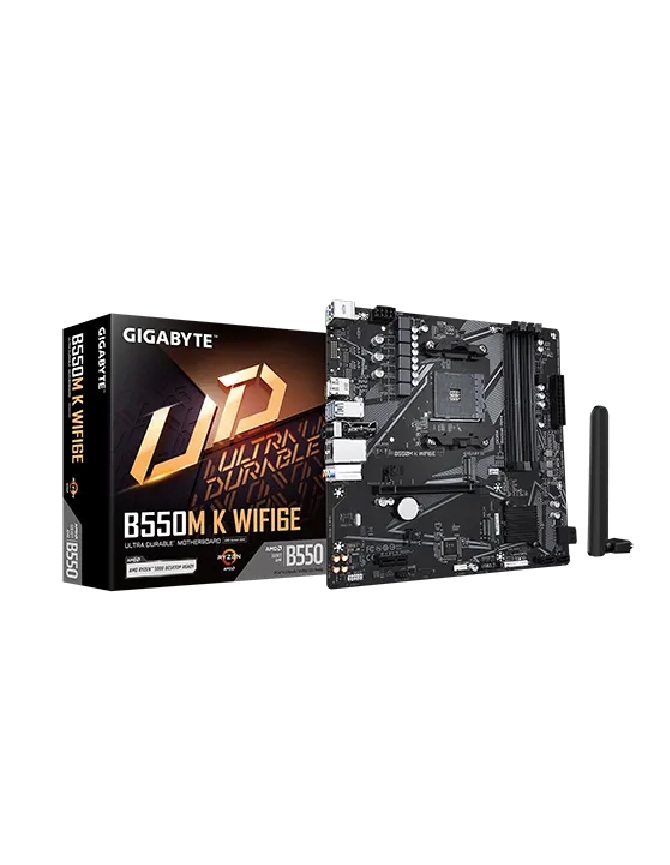 Gigabyte B550M K Wifi6E AMD AM4 M-ATX Motherboard