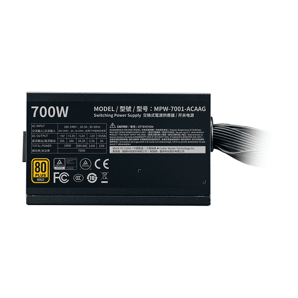 Cooler Master G700 80 Plus Gold 700 Watt Power Supply