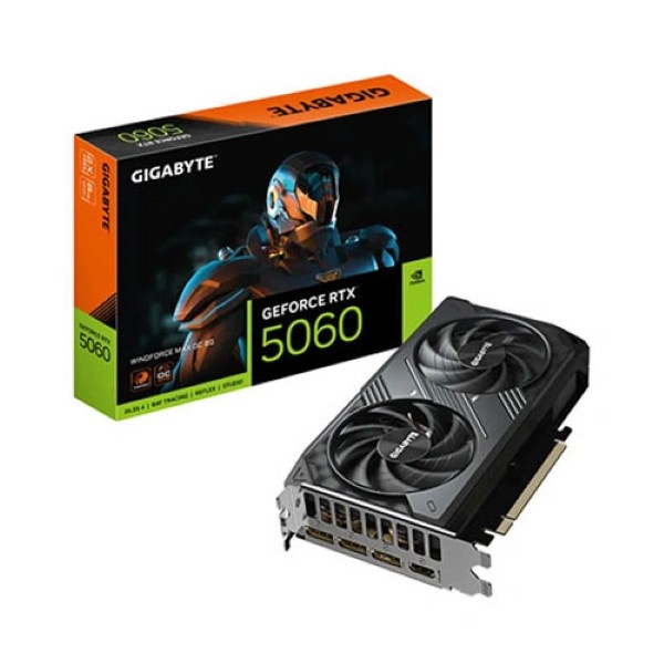 Gigabyte RTX 5060 Windforce 2 Max OC 8GB GDDR7 Graphics Card