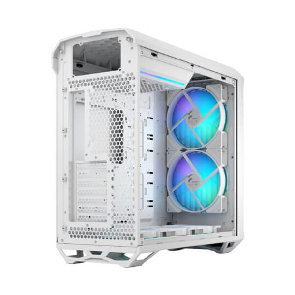 Fractal Design Torrent RGB White TG Clear Tint E-ATX Mid Tower Cabinet White
