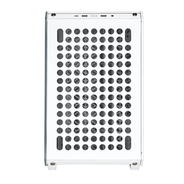 Cooler Master Qube 500 White Flatpack Mesh Mid-Tower ATX Gaming Cabinet (White)