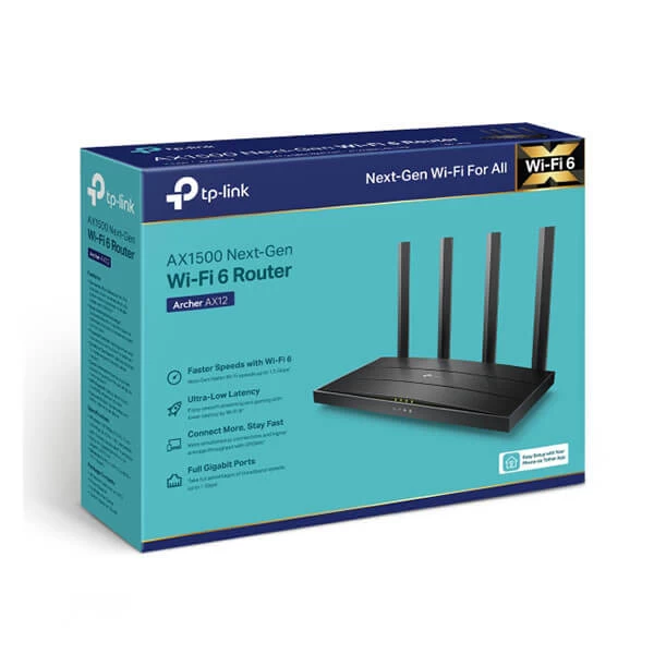Tp-Link Archer AX12 AX1500 Dual band Gigabit Router With WiFi 6