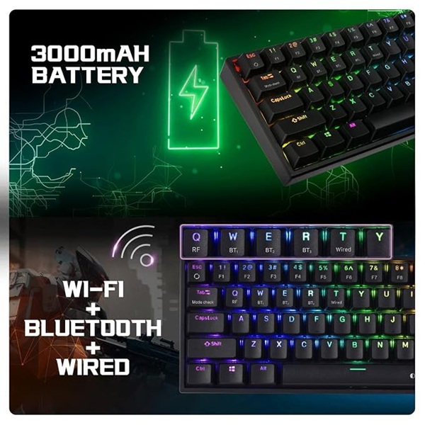 Cosmic Byte CB-GK-40 Artemis Wireless Mechanical Gaming Keyboard (Black)