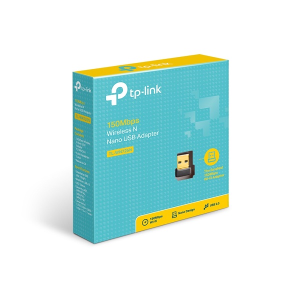 TP-Link WN725N V3 Wireless 150Mbps Nano Wi-Fi Adaptor