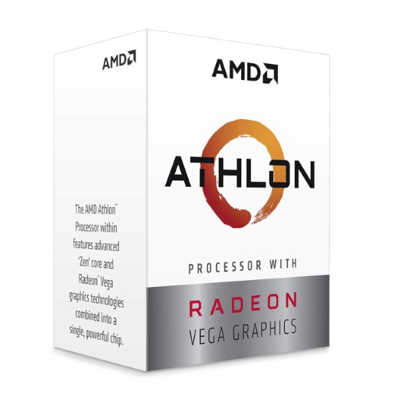 AMD Athlon 3000G desktop processor with Radeon Vega 3 graphics