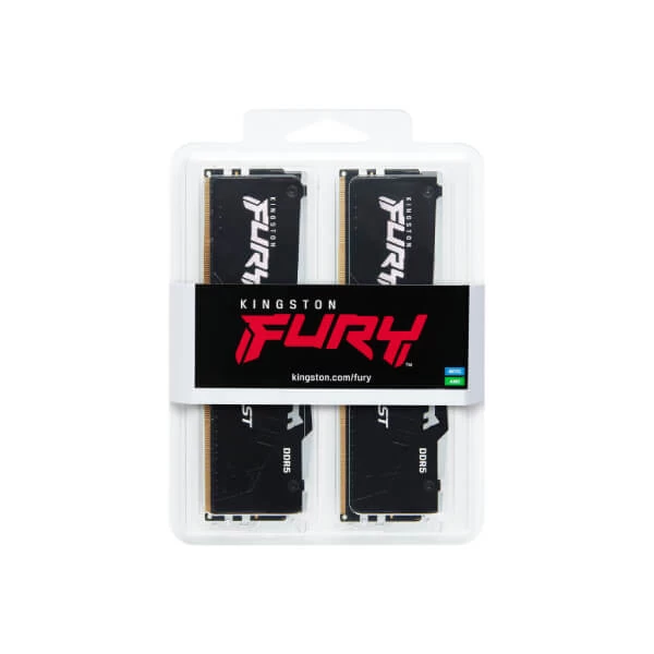 Kingston Fury Beast RGB 64GB 6000Mhz (32GB X 2) DDR5 CL30 Desktop Memory With intel XMP