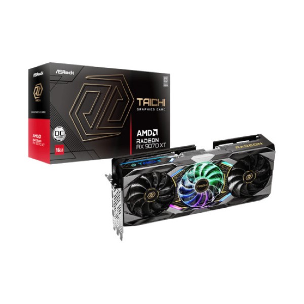 ASRock AMD Radeon RX 9070 XT Taichi OC 16GB GDDR6 Graphic Card