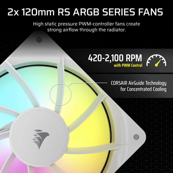 Corsair Nautilus 240 RS ARGB White 240mm Liquid CPU Cooler
