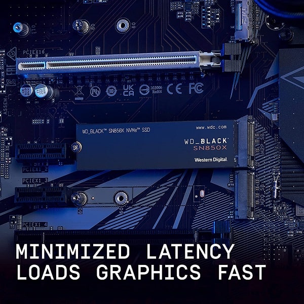 WD Black SN850X 1TB NVMe M.2 Gen 4.0 PCIe Internal Solid State Drive