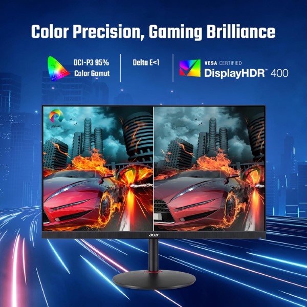 Acer Nitro XV272U V3 27-inch WQHD 180Hz 1ms IPS Panel Gaming Monitor