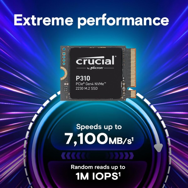 Crucial P310 2TB NVMe M.2 Gen4 2230 Internal SSD