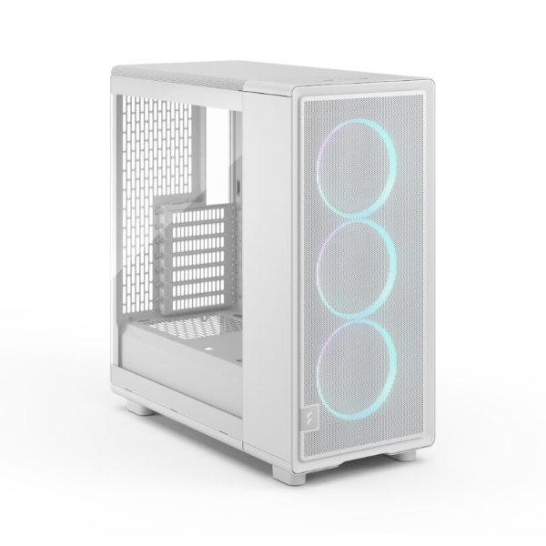 Fractal Design Epoch White TG RGB Light Tint Tempered Glass Side panel Atx Mid Tower Cabinet