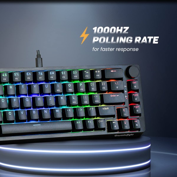 Cosmic Byte CB-GK-33 Astra 67 keys Mechanical Gaming keyboard with Outemu Blue Switches (Black)