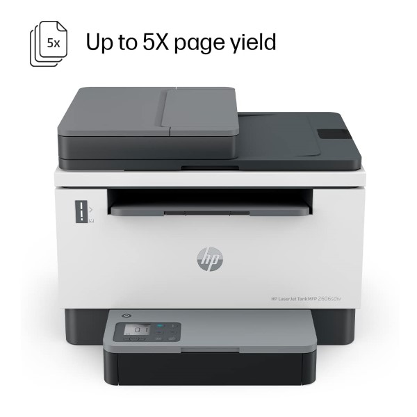 HP LaserJet Tank 2606sdw Duplex Multi-Function Smart Printer with WiFi