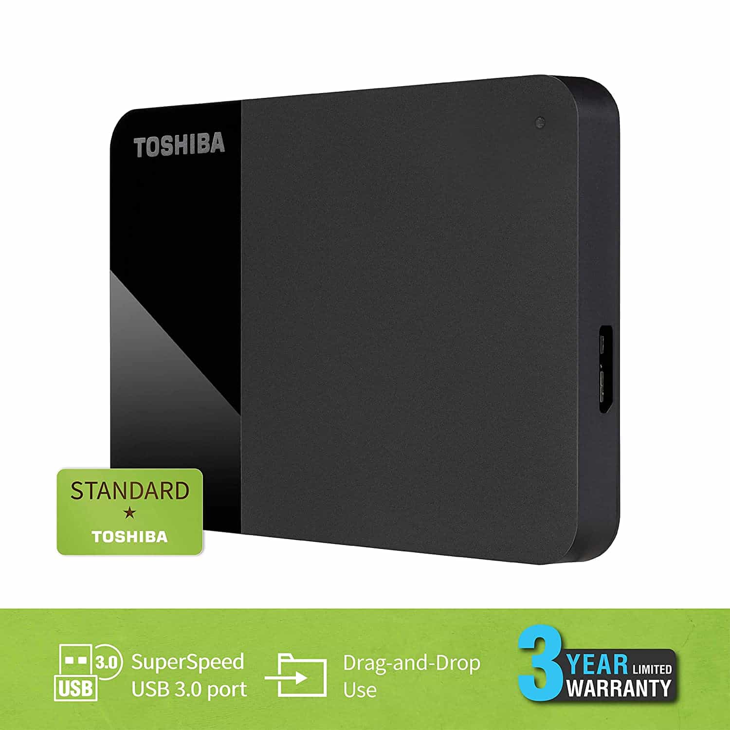 Toshiba Canvio Ready 2TB Portable Hard Drive With Super Speed USB 3.0