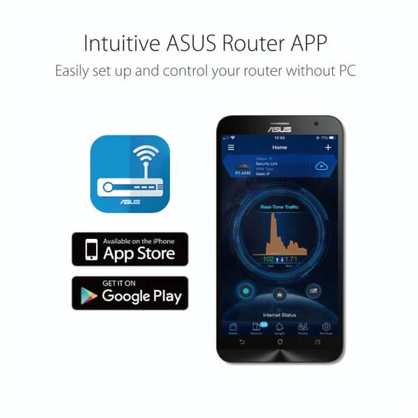 Asus RT-AX1800HP Dual Band WiFi 6 Router