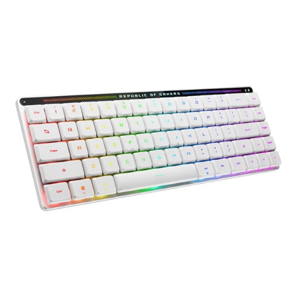 Asus ROG Falchion RX Low Profile 65% Wireless Gaming Keyboard with ROG RX Switch (White)