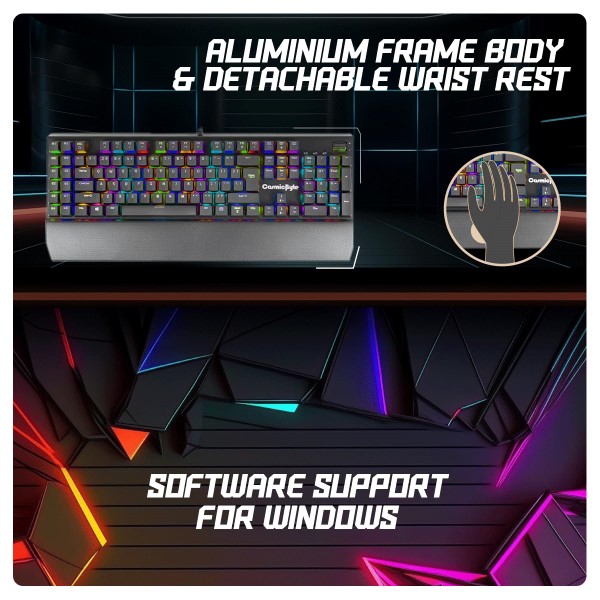 Cosmic Byte CB-GK-24 Equinox Alturas wired Mechanical Gaming keyboard (Black)