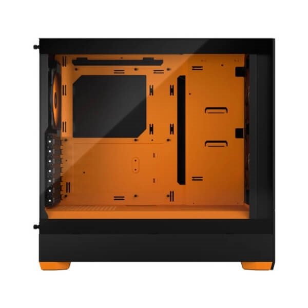 Fractal Design Pop Air RGB Orange Core TG Clear Tint ATX Mid Tempered Glass Tower Cabinet