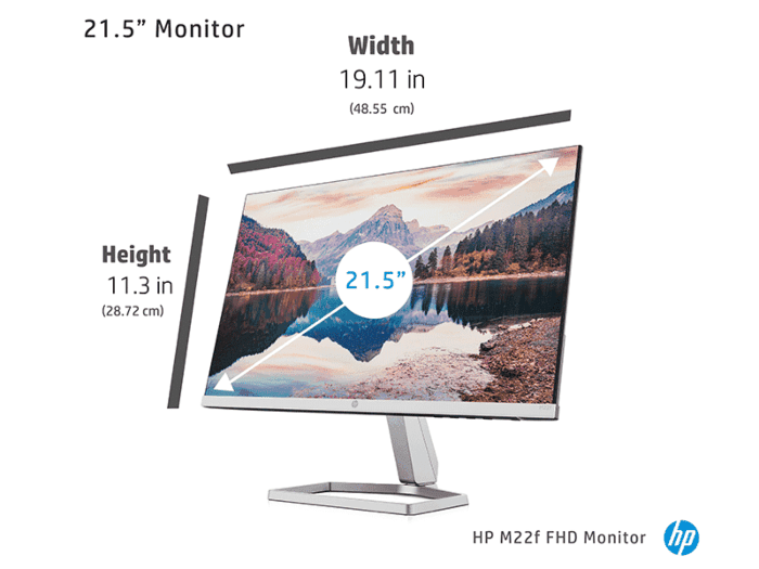 HP M22F 22 inch Eyesafe certified FHD 75Hz IPS monitor