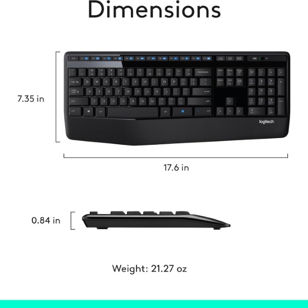 Logitech MK345 Comfort Wireless Keyboard And Mouse Combo