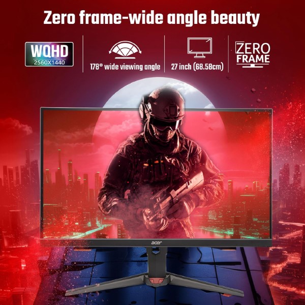 Acer Nitro XV272U F3 27-inch WQHD 300Hz 0.5ms IPS Panel Gaming Monitor