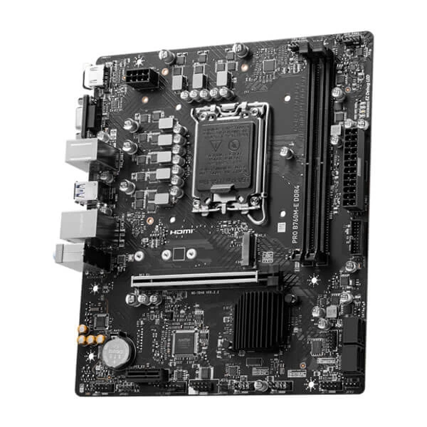 MSI Pro B760M-E DDR4 Intel 13th/12th Gen LGA 1700 M-ATX Motherboard