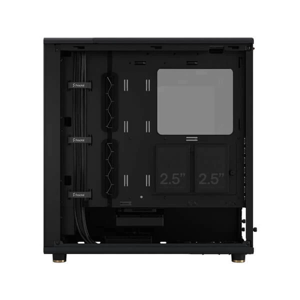Fractal Design North Charcoal TG Dark Mid-Tower ATX Gaming Cabinet (Black)