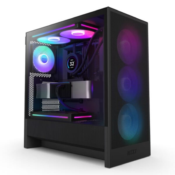 NZXT H5 Flow RGB ATX Mid-Tower Case (Black)