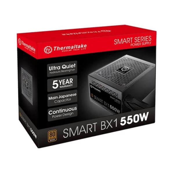 Thermaltake Smart BX1 550 Watt 80 Plus Bronze Certified Power Supply