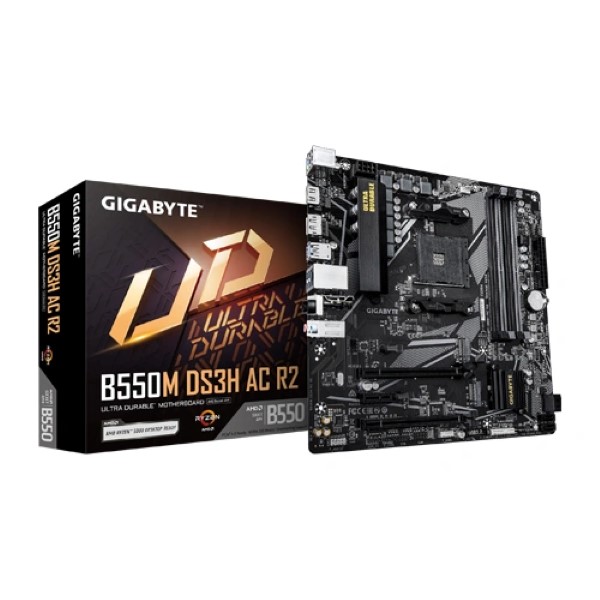 Gigabyte B550M DS3H Ac R2 AMD AM4 Ddr4 M-Atx Motherboard