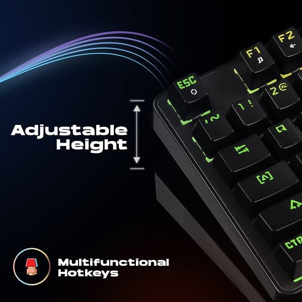 Cosmic Byte CB-GK-34 Firefly Ten-Keyless Wired RGB Mechanical Keyboard with Hot Swappable Outemu Red Switch (Black)