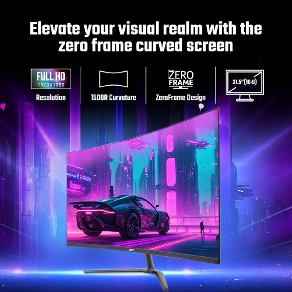Acer ED320QR-H 32-inch FHD 100hz 1ms Curved VA panel Monitor