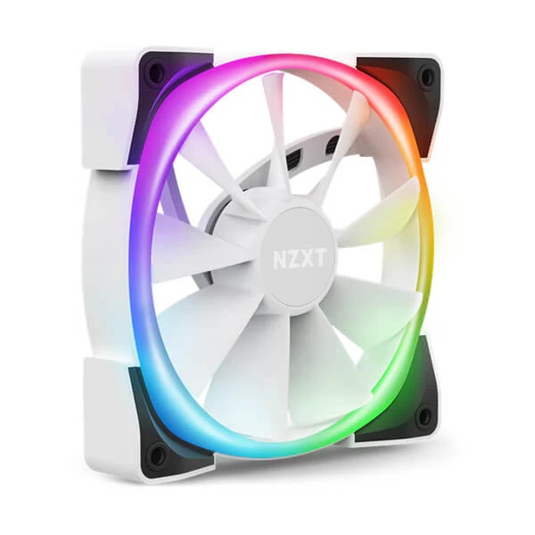 NZXT AER RGB 2 120mm Cabinet Fan-White (Single Pack)