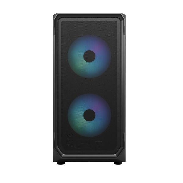 Fractal Design Focus 2 RGB Mid-Tower ATX Cabinet with Front Mesh and Tempered Glass Side Panel (Black)
