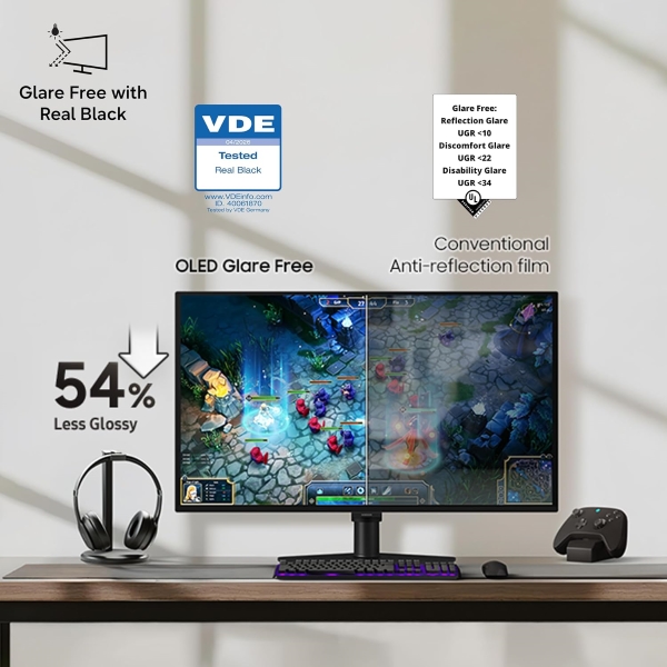 Samsung Odyssey OLED G6 27-Inch QHD 240Hz 0.03ms QD-OLED Gaming Monitor