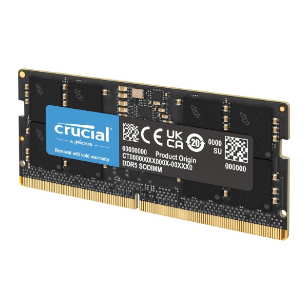 Crucial Basics 16GB 5600MHz DDR5 SODIMM Laptop Memory