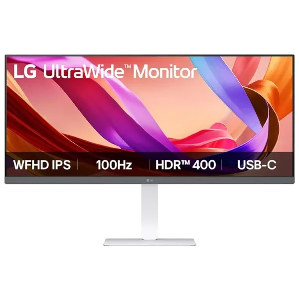 LG 34U530A-W 34 Inch WFHD UltraWide 100Hz 5ms IPS Panel Monitor With Type-C (White)