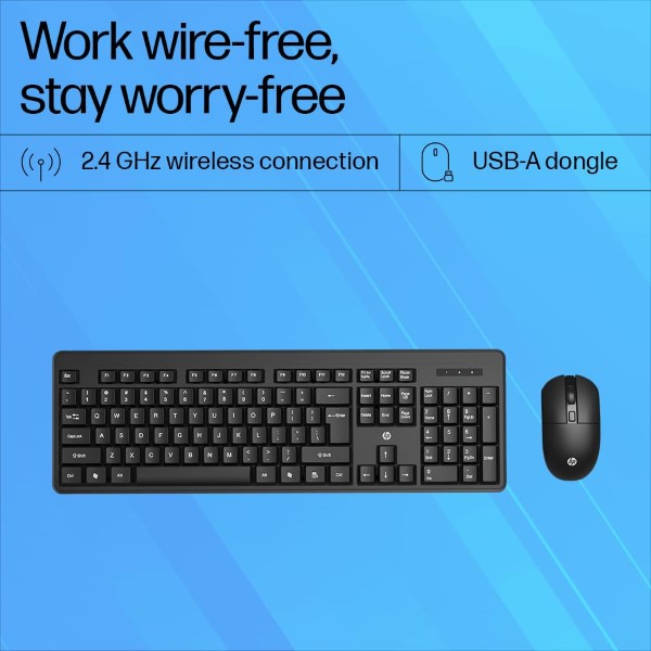 HP KM200 Wireless Keyboard and Mouse Combo
