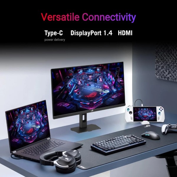ASUS ROG Strix XG27ACMES 27-inch 2K 255hz (OC) 0.3ms Fast IPS Gaming Monitor With ELMB and Type-C