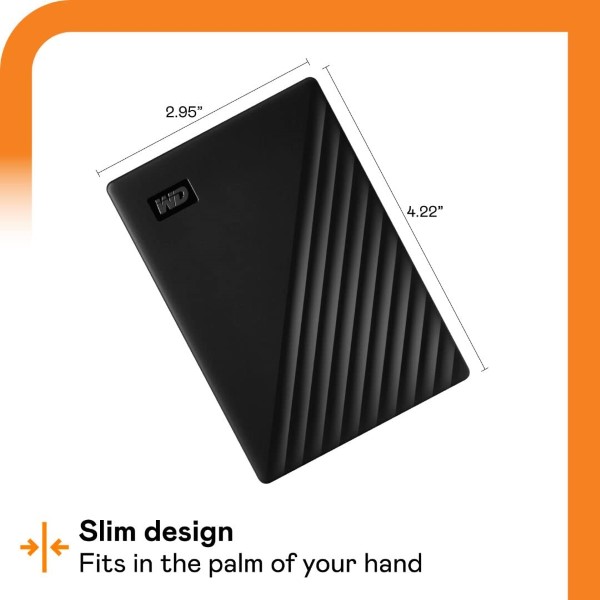Western Digital 2TB My Passport External Hard Drive (Black)