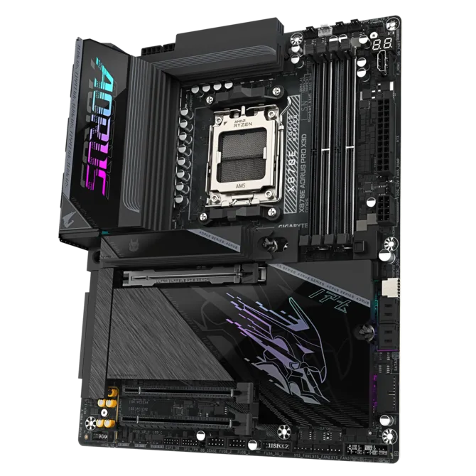 Gigabyte X870E Aorus Pro X3D AMD AM5 Ddr5 Atx Motherboard