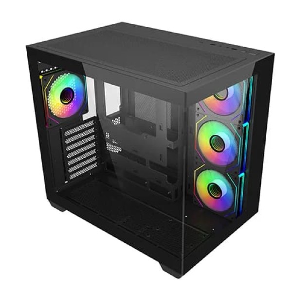 Cooler Master Elite 681 ARGB ATX Mid Tower Gaming Cabinet (Black)