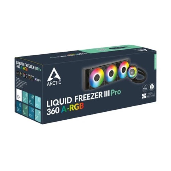 Arctic Liquid Freezer III PRO 360 A-RGB 360mm CPU Liquid Cooler (Black)
