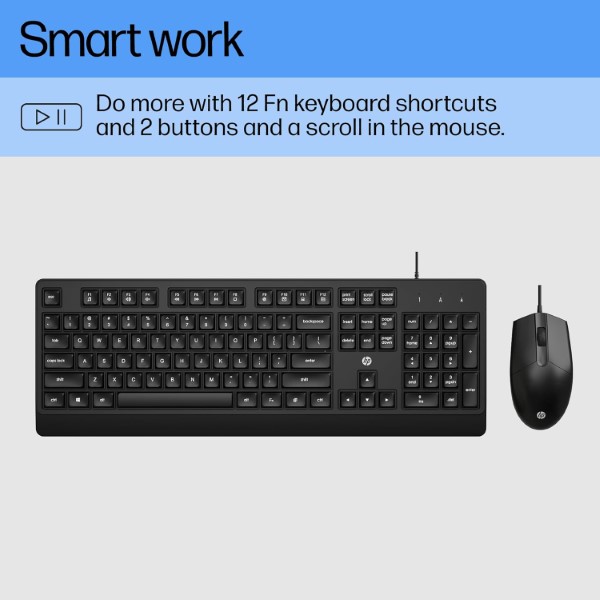 HP KM180 Wired Keyboard and Mouse Combo