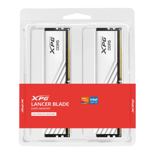 Adata XPG Lancer Blade 32GB WH (16GB X 2) 6000Mhz DDR5 Desktop Memory (White)